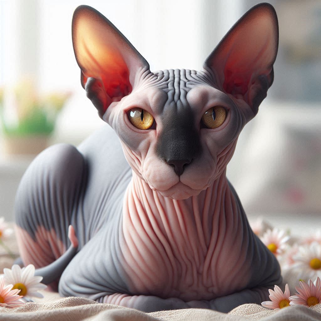 Gato sphynx o esfinge